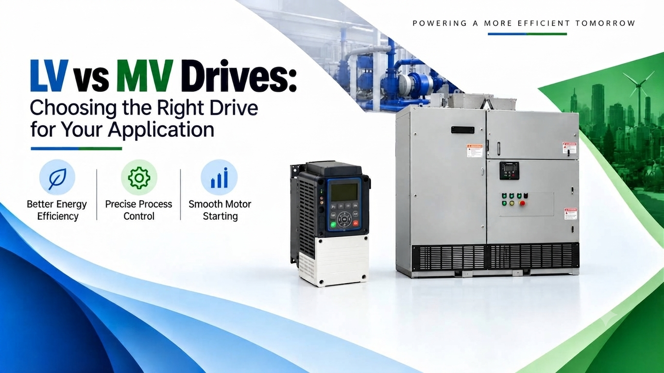 LV vs MV Drives: Choosing the Right Drive for Your Application